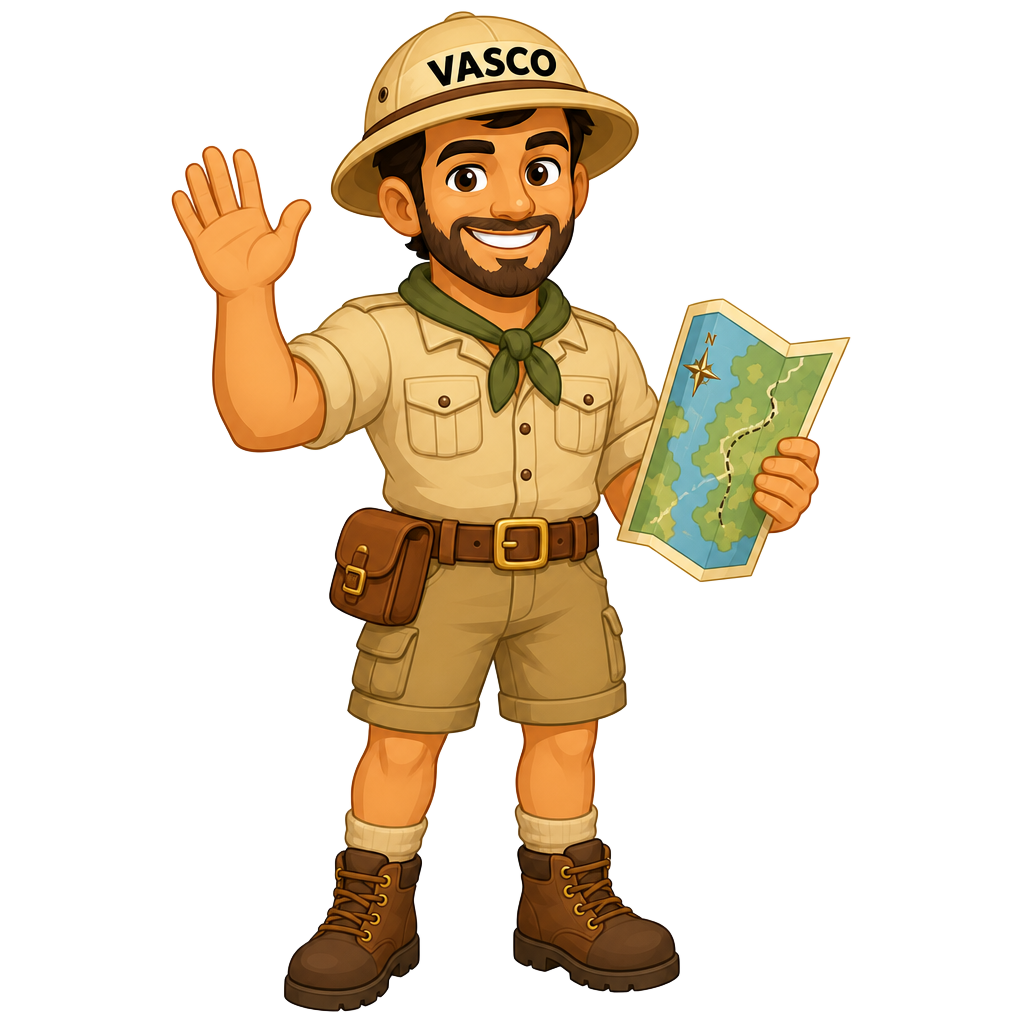 Mascotte explorateur Vasco